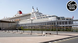 Queen Mary 2 in Dubai We toured the largest ocean liner in the world [upl. by Kalikow658]