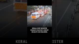 KERALA CM CAR COLLISION ON ROAD trending shorts kerala cm car collision road safety brake [upl. by Aicital]