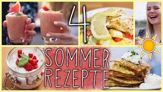 4 SOMMERLICHE amp Gesunde DIY REZEPTE  Easy amp Fresh [upl. by Moreville]