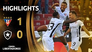 LDU vs BOTAFOGO  HIGHLIGHTS  CONMEBOL LIBERTADORES 2024 [upl. by Ahsienak]