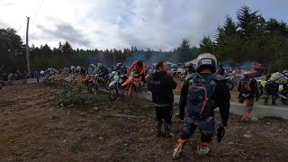 1 Electric bike vs 100 Gas bikes Roots of Doom race [upl. by Ellehsor323]