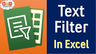 Text Filter in Excel  Excel advanced filter contains text [upl. by Schwing]