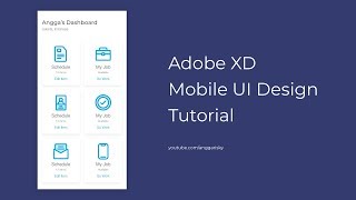 Adobe XD Dashboard Mobile UI Design Tutorial [upl. by Ainerbas432]