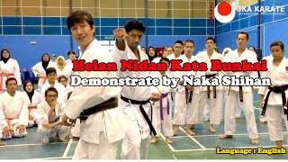 Heian Nidan Kata Bunkai Demonstrate by Naka Shihan [upl. by Aneliram143]