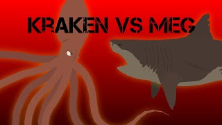 Kraken vs Megalodon Fight Stick Nodes Animation [upl. by Stefa]