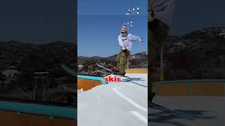 Skiings SLEEPER BUILD skier freeski ski skiing skiingisfun shorts short shortvideo [upl. by Grace]