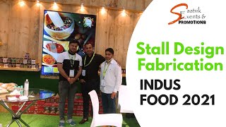 Exhibition Stall Fabrication Delhi  Indus Food 2021  Saatvik Events [upl. by Valerye138]