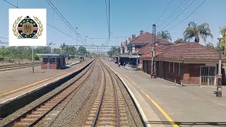 Drivers view Rovos Rail coming into Ladysmith Station What a beautiful station [upl. by Osner]