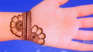 Karwachauth Mehndi Design 2024  Karwa Chauth Easy Backhand Basic Mehendi Design mehndi  mehandi [upl. by Euqirdor]