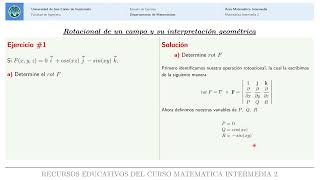 ROTACIONAL DE UN CAMPO Y SU INTERPRETACION  Ejercicio 1 [upl. by Avuha]