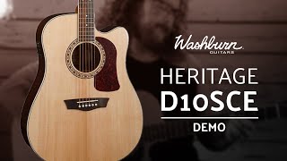 Washburn Heritage D10SCE Acoustic Guitar Demo [upl. by Ardnuhsor671]