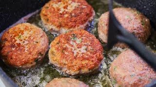 Frikadellen selbstgemachtSchrittfürSchritt AnleitungDelicious Homemade Meat PattiesStepbyStep [upl. by Newmann]