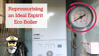 Re pressurising Ideal Espirit Eco Boiler [upl. by Ahterod]