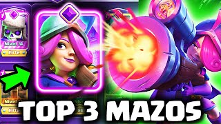 ☠️ TOP 3 MEJORES MAZOS con MOSQUETERA EVO CLASH ROYALE [upl. by Semmes]