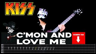 【KISS】 CMon And Love Me  cover by Masuka  LESSON  GUITAR TAB [upl. by Neerehs]