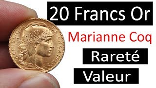 20 Francs Or Marianne Coq  Rareté et Valeur [upl. by Cirdor]