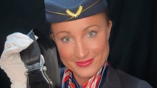 ✈️ ASMR Calm Flight help fear of flying air hostess roleplay personal attention tingly sounds sleep [upl. by Accire147]