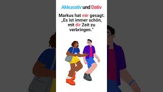 Personalpronomen im Akkusativ und Dativ im Alltag 🇩🇪 Shorts [upl. by Ferdy666]