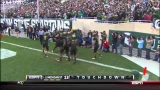 10152011  Michigan State 28 Michigan 14 [upl. by Annahs]