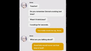 Anne loves Emma Cooking  Nikke Bla Bla Chat [upl. by Eissat]