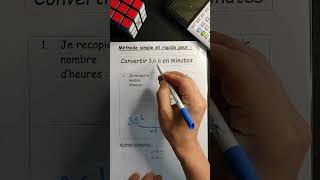 Astuce simple et rapide pour convertir les heures décimales maths [upl. by Evan]