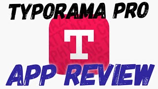 Typorama Pro Review  Make AMAZING images for THUMBNAILS [upl. by Ahrat]