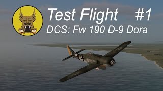 Test Flight  DCS Fw 190 D9 Dora 1 [upl. by Burkle]