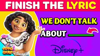 finish the lyrics disney edition  Most Popular DISNEY PRINCESS Songs 👸🎵  Music Quiz [upl. by Edmondo241]