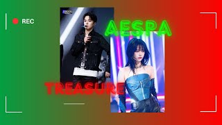 AESPA x TREASURE  drama amp jikjin mashup  2024 [upl. by Miharba607]