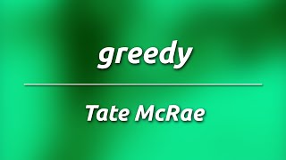 Tate McRae  greedy KaraokeInstrumental [upl. by Nirak52]