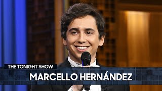 Marcello Hernández Makes His Tonight Show StandUp Debut  The Tonight Show Starring Jimmy Fallon [upl. by Osmund]