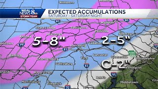 Weekend storm Possible snow accumulations [upl. by Leacock]