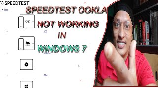 SPEEDTEST OOKLA NOT WORKING ON WINDOWS 7HOW TO SOLVE [upl. by Sacksen]