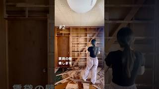 賃貸の壁壊します…賃貸diy 平屋 田舎移住 一人暮らし 解体 [upl. by Streeto]