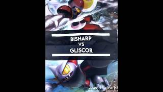 Gliscor VS Bisharp  pokémon wisedit anime debate recommended shorts fyp viral [upl. by Odrarej]