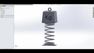 Free SolidWorks Tutorial Dynamic Spring [upl. by Sublett184]