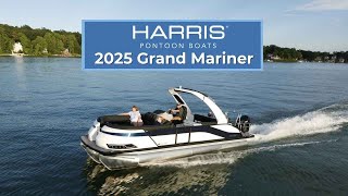 Luxury Pontoon  2025 Grand Mariner Tritoon  Harris Pontoon Boats [upl. by Ahsienat350]