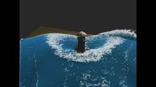 Lighthouse  Fluid simulation with foam [upl. by Wachter33]