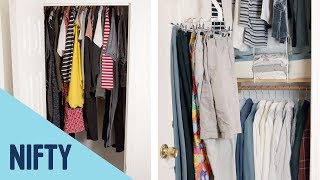 How To Maximize Space In A Small Closet [upl. by Doi699]