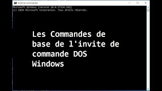 Les commandes de base de linvite de commande DOS [upl. by Ching]