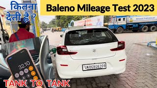 REALITY of Baleno Mileage ❓❓Maruti BALENO 2023 MILEAGE Test😳Baleno HIGHWAY amp CITY Mileage Test ✅ [upl. by Nylime]