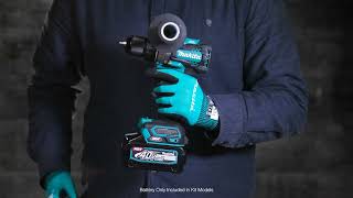 Makita 40V XGT® ½” Hammer DriverDrill GPH01 [upl. by Lewej381]