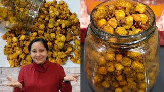 Roasted chana masala tasty nuts recipeRoasted chana namkeen by cook with teena [upl. by Melvena]