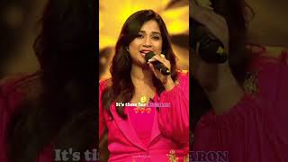 Shreya ghoshal singing quotAngaroquot song live shreyaghoshal superdancer4 cute [upl. by Nawd106]