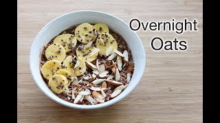 Overnight Oats Recipe  Chocolate Banana Overnight Oats  Healthy Breakfast Recipes [upl. by Barthel]