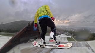 Snowboarding in Hurricane Rainfall [upl. by Asihtal]