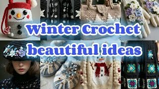 warm cozy winter crochet clothes and craftscrochet ideas for winter AIcrochet ideasLacyStitch [upl. by Slater]