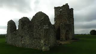 Amazing Norman 12th c Knowlton Church amidst Neolithic earthworks near Cranborne Dorset England [upl. by Emsmus313]