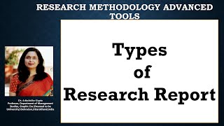 Types of Research Report reportanalysisresearchinformationfiguresconclusion [upl. by Asyla]