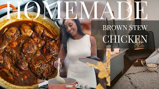 Jamaican Brown Stew Chicken  The Best Chicken Recipe [upl. by Neron950]